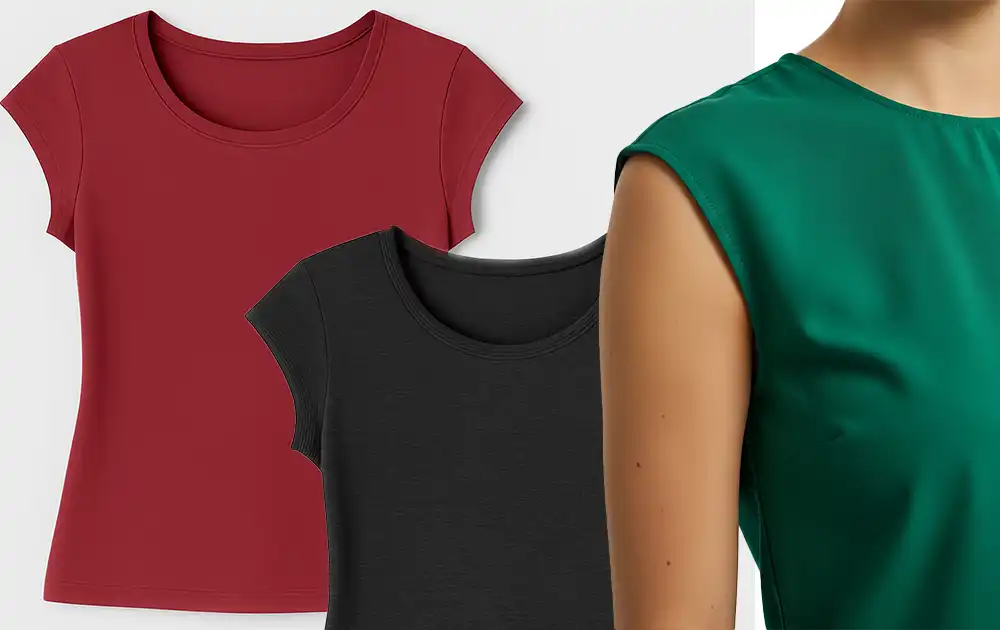 Cap-Sleeve Top Shirt preview