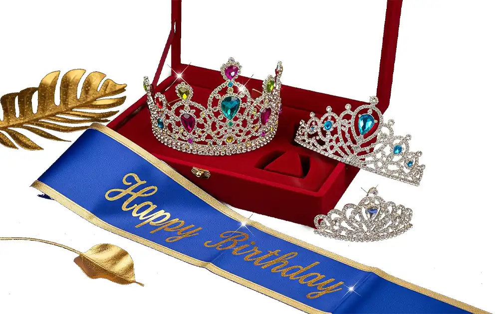Birthday Crown Sash Tiara Set preview