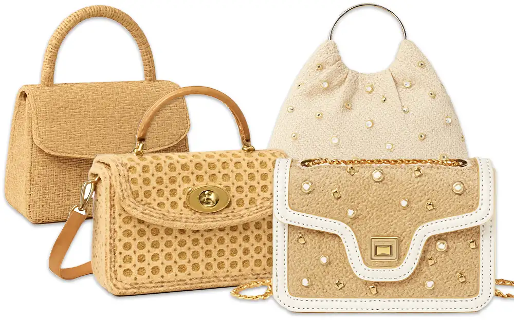 Women's Micro Straw Beaded Bag preview