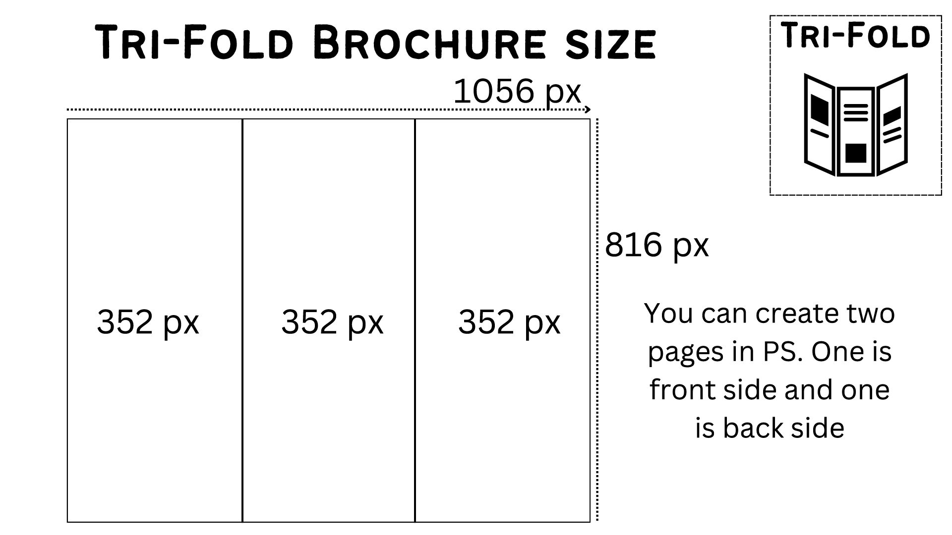 Tri-Fold Brochure size